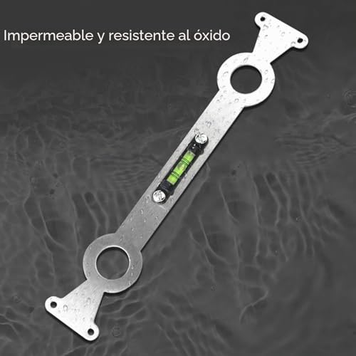 Miniatura 8 de Ubxvamm Nivelador De Tubería De Agua Caliente Y Fría De Acero Inoxidable Multiusos Nivelador Fijo Ayuda De Montaje Para Calentadores De Agua Ducha