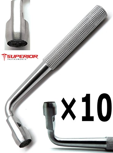 10 Pcs Tissue Punch 8mm Angled/Offset/Curved Dental Implant Superior Stainless Steel Instruments