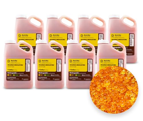 Dry & Dry Orange Indicating Silica Gel Desiccant Beads