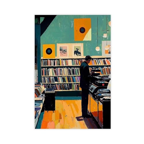 UIYTYBGAG Póster de vinilo retro para pared, 30 x 45 cm