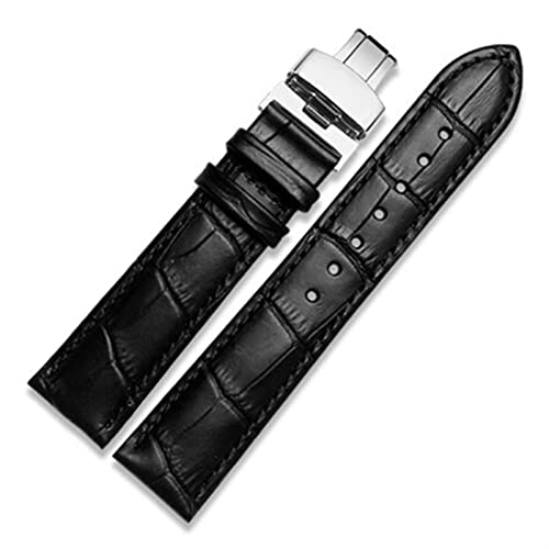 Bracelet de montre en cuir à boucle déployante pour un maintien rapide