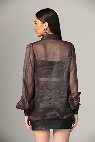 Image of GRECIILOOKS Shirt for Women | Women Shirt | Long Shirt for Women | Shirt Tops for Women | Oversized Shirt for Women