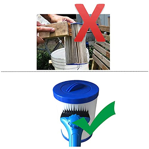 Miniatura 3 de Wangcl Limpiador De Cartucho De Filtro De Piscina Limpiador De Chorro De Filtro Portátil Cepillo De Limpieza Para Piscina Hot Tub Spa Estanque Accesorio De Limpieza