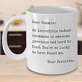 Roommate Coffee Mug - Funny Friendship Gifts - Roommates Mugs - For Women Men Best Friend BFF - Quality Ceramic Cup 11 oz