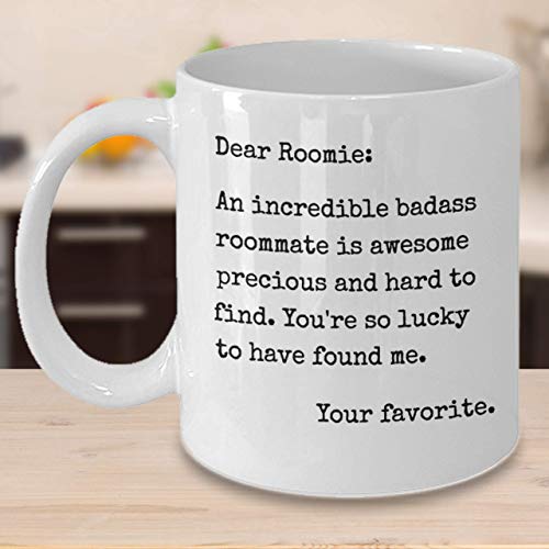 Roommate Coffee Mug - Funny Friendship Gifts - Roommates Mugs - For Women Men Best Friend BFF - Quality Ceramic Cup 11 oz