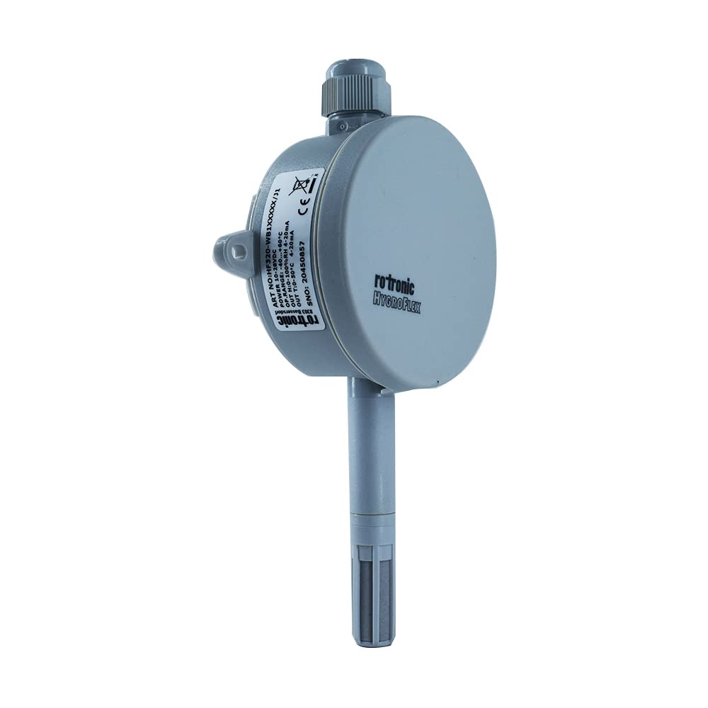 Wall Mounting Temperature and Humidity Transmitter (Temp. Range: -40 to 60°C & Humi.: 0 to 100% RH) for Mechatronics, Ducting, Beverage, Hi Tech Workspaces Model: Rotronic HF320