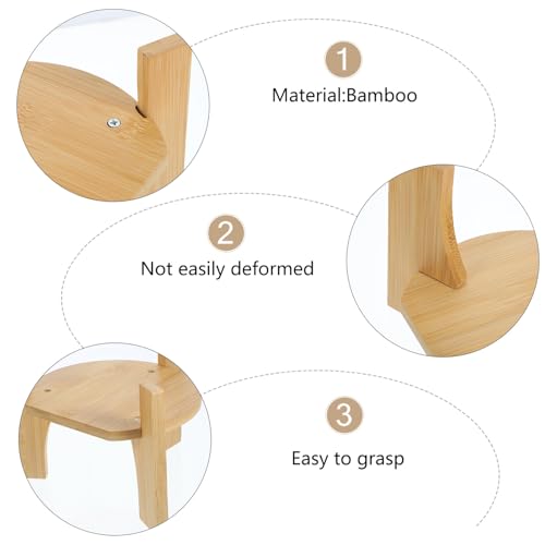 Alipis Bamboo Beverage Dispenser Stand 6.88X6.88X5.51In Water Dispenser Holder Rack for Glass and Plastic Drink Dispensers Base for Kitchen and Dining Use by Alipis - Image 9