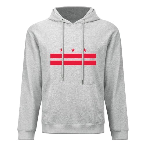 Washington D.C Lightweight Hoodies for Men Pure Cotton Pullover Long Sleeve Hoodie Sweatshirt with Pocket4