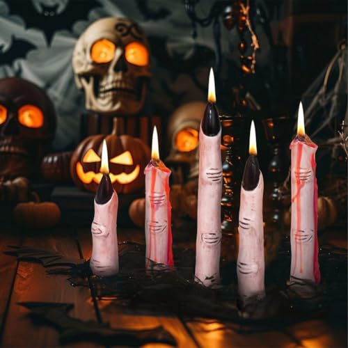 Bougies de doigt de sorcière d'halloween pour fournitures cadeaux - 3