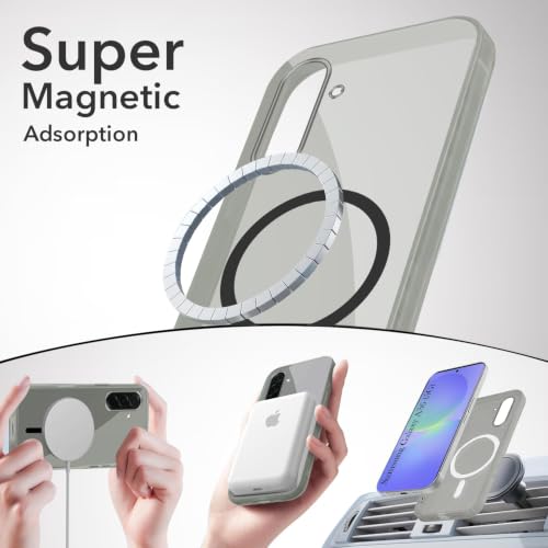 Image of Jkobi Lifetime Anti-Yellow MagSafe Compatible Clear Back Case Cover for Samsung Galaxy A36 5G (Sleek Hard Crystal | Shockproof and Camera Protection)