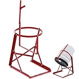 Blulu 1個 5ガロン 70ポンド 手動ペールティッパー ペイントガロン 注ぎ口 缶ティッパー 安全にドラムを持ち上げて注ぐ 安全に注ぐ 塗料、溶剤、蜂蜜用組み立て簡単 (レッド)