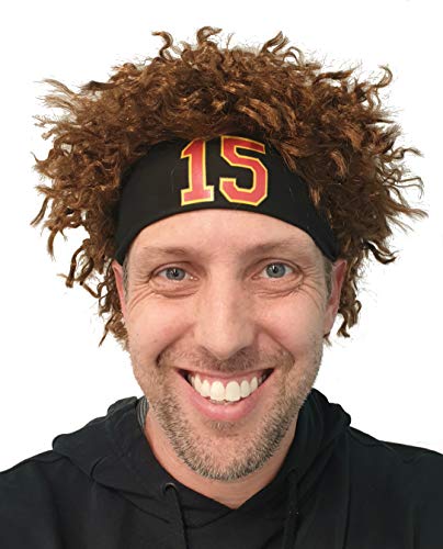 HandinHandCreations 15 Headband Football Mahomes Adult Costume Party Wig