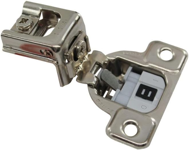 Salice Compact Soft Close Hinge 1-1/4" Overlay Pack of 10 Hinges with Screws and Bumpers CUP3AD9