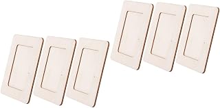 STOBOK 6 Peças De Moldura Branca Para Artesanato Brinquedos De Quebra-Cabeça Brinquedos Educativos Para Crianças Molduras Para Pintura Em Argila Molduras Para Crianças Molduras Que