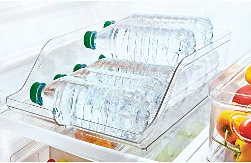 iDesign Fridge Storage Box, Large Kitchen Storage Container Made of BPA- Plastic, Kitchen Organiser for Drinks, Tinned Foods and More, Clear