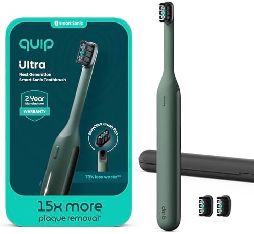 Quip Ultra Next Generation Smart Sonic Toothbrush - Timed Electri...