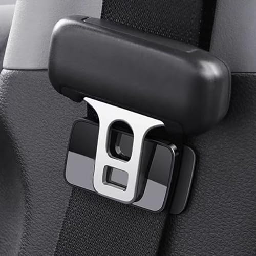 KEQKEV Magnetic Car Seat Belt Buckle Clip, Auto Seatbelt Buckle Holder, Vehicle Seatselt Organizer Adjuster(Black)