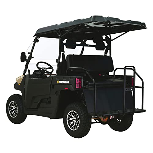 Massimo Motor Buck 250X Golf | 4-Seater EFI w/Roof, Windshield, 2WD UTV/Golf Cart | 1yr Warranty (Quicksand)