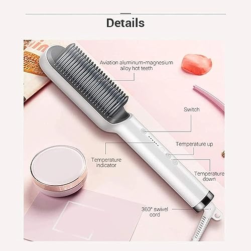 Image of Electric straight comb hair straightener /hair brush for women-FH909 (Random Color)