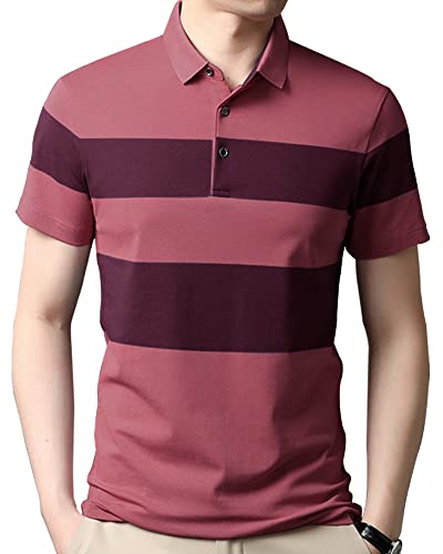 Image of Noble Monk Men's Regular Fit Polo T Shirt |Half Sleeves |Collar Tshirts T Shirt | Casual Tshirt