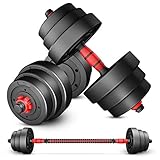 AILI Hanteln Hanteltraining Dumbbell Dumbbells Hantel-Set mit justierbarem Gewicht, Gewichtssatz for Gewichtheben und Bodybuilding Hex Gummi Gewicht-Training Dumbbells Set Hantelns Dumbbells