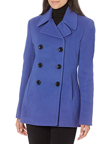 Calvin Klein Women's Double Breasted Peacoat, SO9, 14