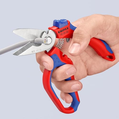 KNIPEX Gewinkelte Elektrikerschere spiegelpoliert, 95 05 20 SB – Ansicht 6