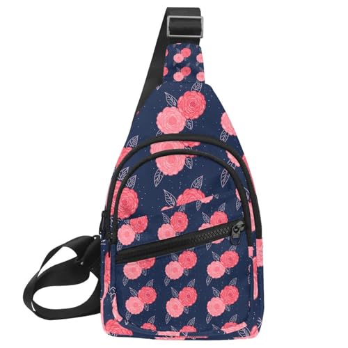 Sac à bandoulière de grande capacité rose bleue : le remède aux sacs à dos lourds et encombrants