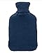 Bolsa de agua caliente axion - incluye funda/forro de algodón azul con...