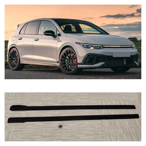 Faldones laterales deportivos de 4 piezas para VW Golf 8 GTI y GTD 2020-2024 5