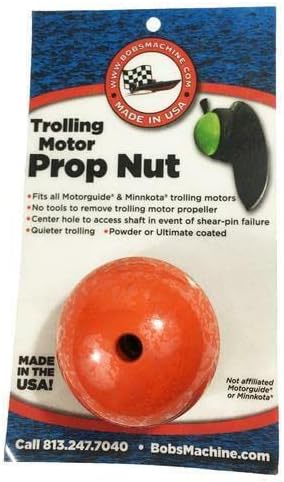 Bob's Machine 312-200006 Prop Nut for MotorGuide Trolling Motors - Orange