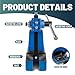 3 Ton Arbor Press,Heavy Duty Manual Arbor Press 12”Maximum Height,Cast Iron Manual Arbor Press with Lever,Hand Press for Punching, Bending and Stretching (Blue 2Ton)