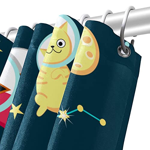 Rideau de douche dessin animé pour une salle de bain joyeuse