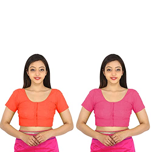 Image of Namita Women's Rubia Cotton Solid Half Sleeve Blouse