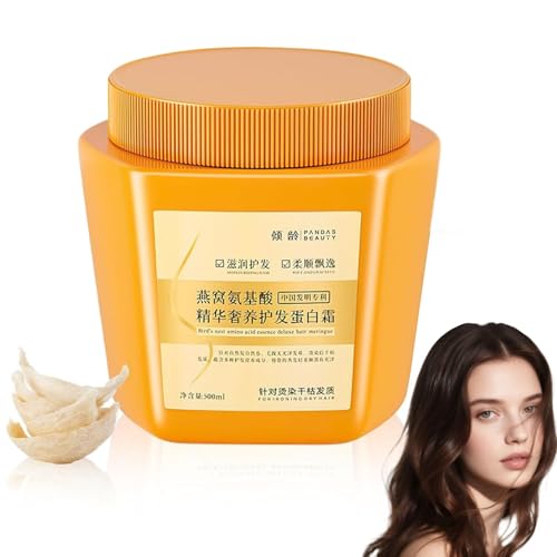 OBRVE Amino Acid Essence Luxury Nourishing Hair Protein Cream Amino Acid Essence Hair Protein Cream Birds Nest Amino Acid Hair Care Amino Acid Hair Repair Cream for Dry Hair