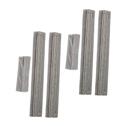jojofuny 6 piezas Protector para Tirador de Nevera Gris Funda Lavable Antideslizante para Asas de Frigorífico Horno y Lavavajillas Cubre Manillas contra Aceite y Manchas