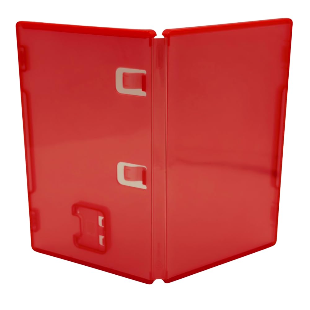 shopanize24® Leerhülle passend für Switch 2 - Rot - mit Logo - Ersatzhülle für Spielehüllen - auch passend für Switch 1 (Rot, 15 Leerhüllen)