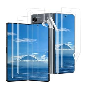 Bodyguard 2+2 Stück TPU Schutzfolie für Panzerglas für Samsung Galaxy Z Fold 5 5G, Weiches TPU Passt Perfekt Dauerhaft Frei von Kratzern Ultra-Klar Hohe Klarheit Sensitive Touch Z Fold 5 Displayschutz