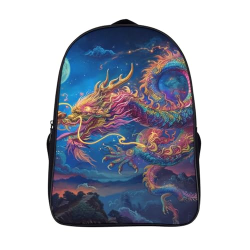 Mochila de dragón para niños que evita dolores de espalda con soporte 3D y capa escolar