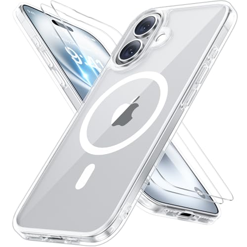 Miracase Magnetisch für iPhone All Series Hülle mit Magsafe [TOP Militärschutz & Magnetkraft] Stoßfest Kratzfest mit Samtiger Haptik Extrem Langlebig Handyhülle für iPhone
