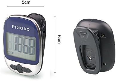 PINGKO Walking Pedometer Accurately Track Steps Portable Sport Pedometer Step/distance/calories/Counter Fitness Tracker, Calorie Counter