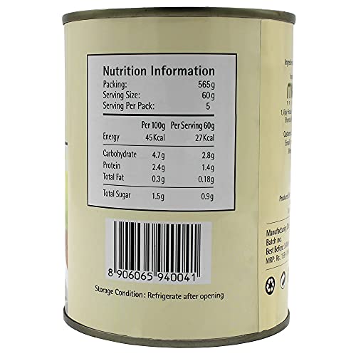 Image of Freshos Bamboo Shoot Halves in Water, 565 g, White & Yellow (Pack of 3)