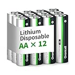 Granicell Lithium AA Battery, 1.5V, 3500mAh Lithium AA Batteries, High-Capacity Batteries, Suitable for Flashlights and Toys, 12-Pack 【Not Rechargeable】