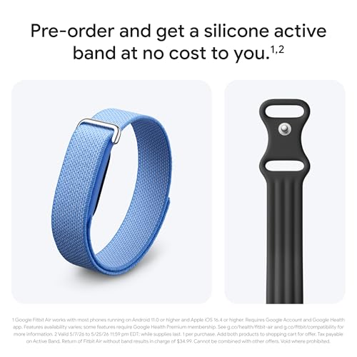 Image of Google Fitbit Air - Lavender with Large Obsidian Active Band Bundle