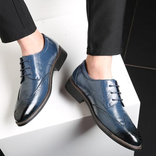 Men's Dress Shoes Classic Lace-Up Shoes Business Oxford Shoes for Men Wedding Party Fashion Wingtip Shoes4