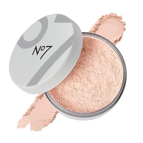 No7 Flawless Finish Loose Setting Powder - Mattifying & Blurring Setting Powder to Set Makeup for a Shine-Free, Airbrush Finish - Helps Soften the Appearance of Fine Lines - Translucent (0.71 oz)