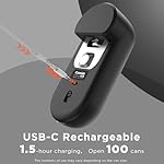 Turbo - Wall Mounted Auto Stop Rechargeable Can Opener :- LED Battery Display, 1.5-hour USB-C Fast Charge, Electric Can Opener Cuts from Side, Smooth Edge, Hands-free, Professional Grade Blade - Image 3