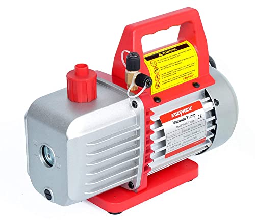 Kozyvacu Single-Stage HVAC Vacuum Pump, 4.5CFM - Ideal for AC Repair Tools, Car AC Vacuum Pump, AC Vacuum Pump Kit, and Recovery Machine HVAC - Also Known as Bomba de Vacio A/C (TA450)