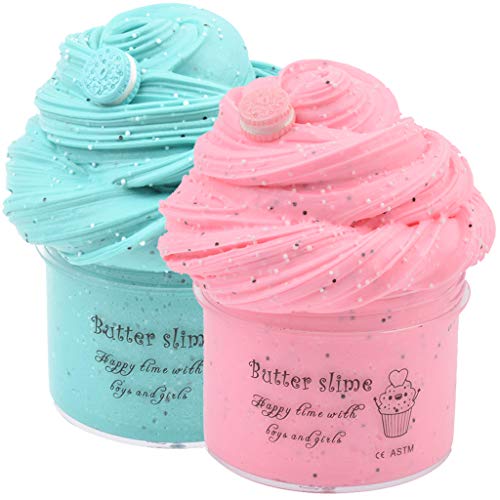 HUNDUN Butter Slime Strechy O-REO Non-Sticky and Glossy Slime,Scented Slime Mud,Butter Slime Stress Relief Toy for Girls and Boys Birthday Gifts