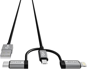 Varta Kablo 3IN1 USB A -LIGHT/M-USB/T. C